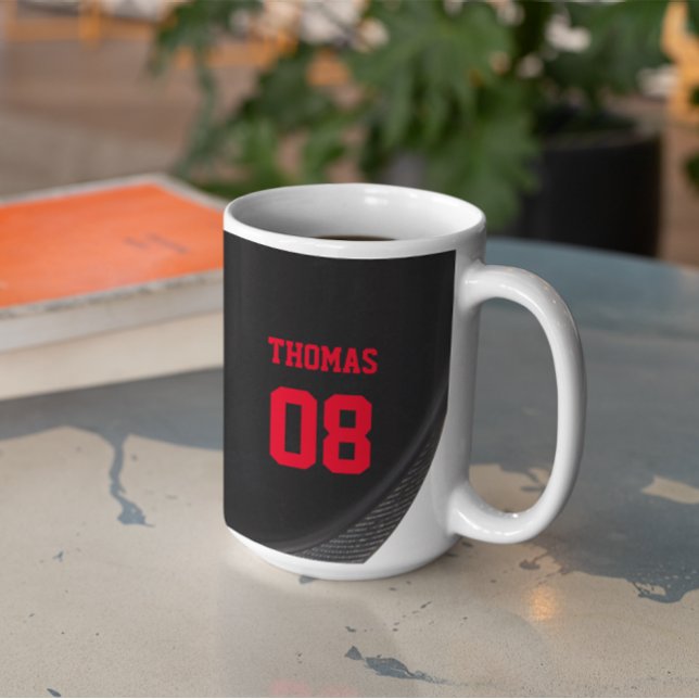 Mug Nom et numéro du camion de hockey Personnalisé (Créateur téléchargé)