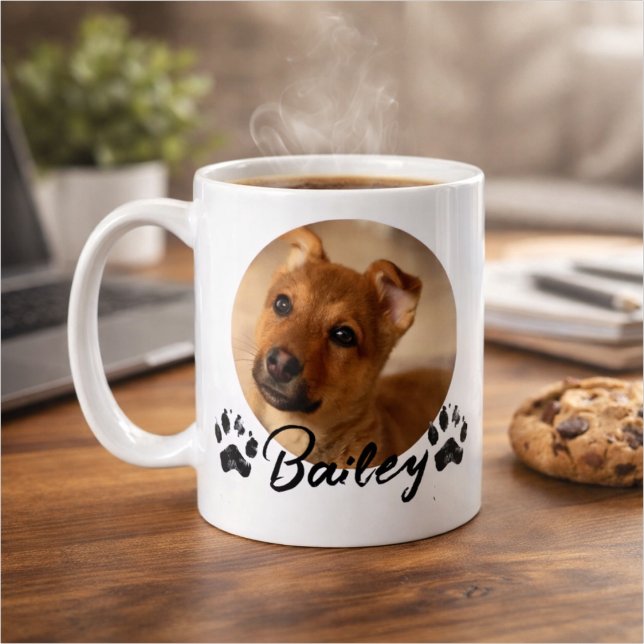 Mug Nom et photo de compagnie de typographie moderne s (Créateur téléchargé)