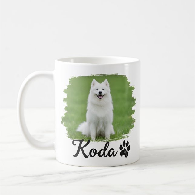 Mug Nom et photo de l'animal de compagnie avec une typ (Gauche)