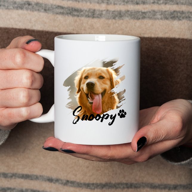 Mug Nom et photo de l'animal de compagnie avec une typ (Créateur téléchargé)