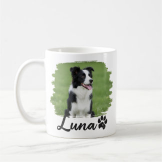 Mug Nom et photo de l'animal de compagnie avec une typ