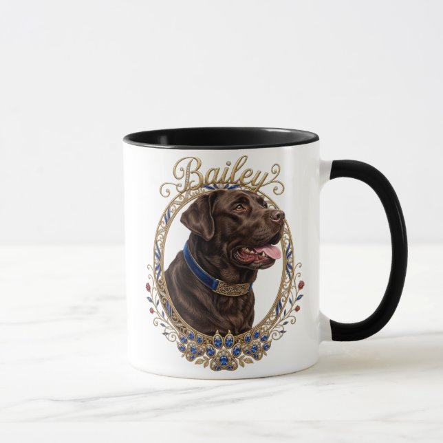 Mug Nom et photo de typographie moderne simple et cool (Droite)
