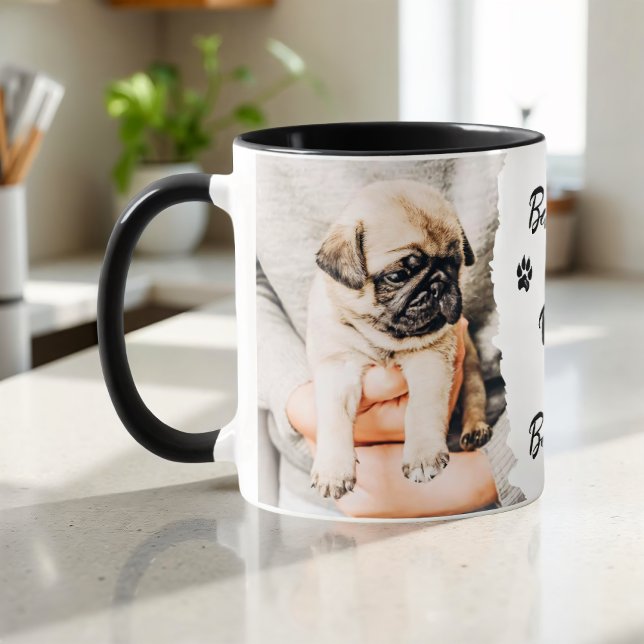 Mug Nom et photo de typographie simple moderne cool po (Créateur téléchargé)