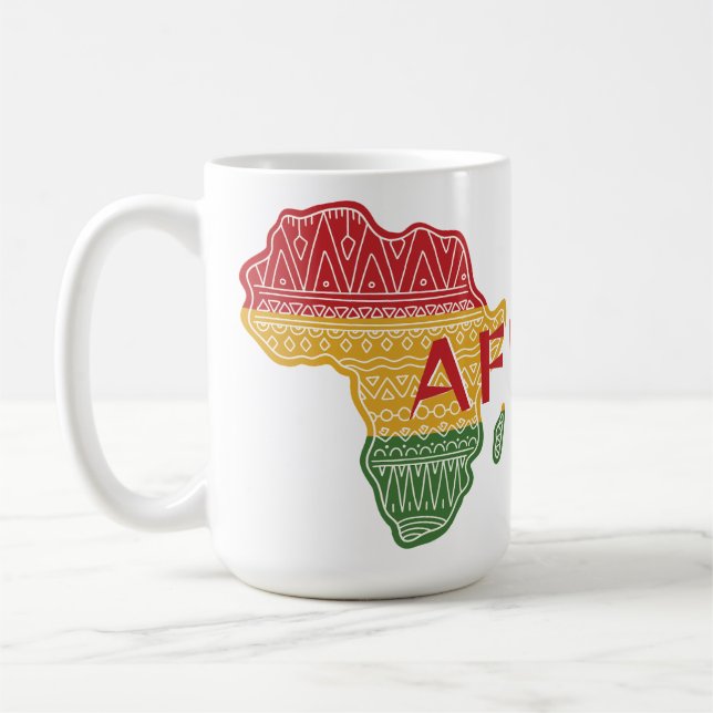 Mug Nom et texte personnalisés Afrique (Gauche)