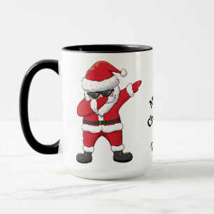 Mug Nom et texte personnalisés Danse Père Noël