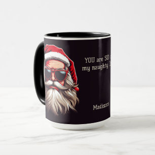 Mug Nom et texte personnalisés Père Noël