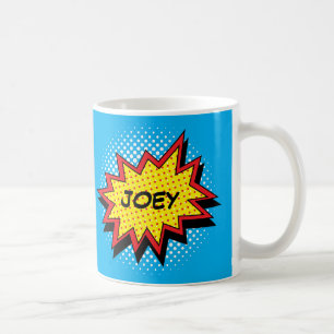 Mug Nom fait sur commande coloré de style de bande