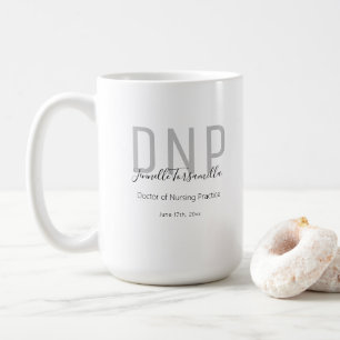 Mug Nom Gris Noir de conservation des diplômés DNP