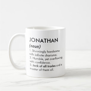 Mug Nom Jonathan, Nom modifiable, Nom personnalisé