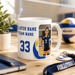 Mug Nom Joueur Volleyball Numéro Équipe 2 Photos