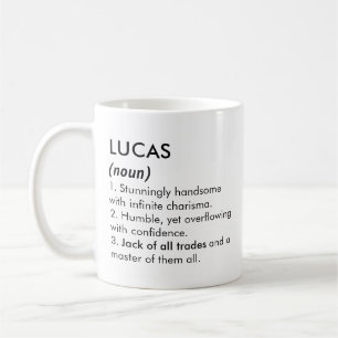 Mug Nom Lucas, Nom modifiable, Nom personnalisé