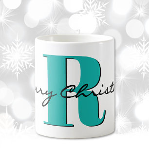 Mug Nom, Mars Aigue-Marine Bleue   Joyeux Noël