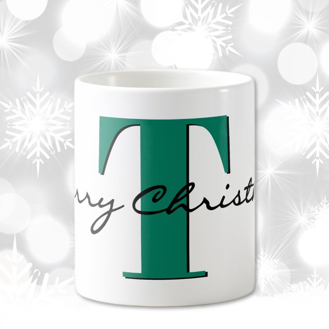 Mug Nom, May Emerald Green | Joyeux Noël (Créateur téléchargé)