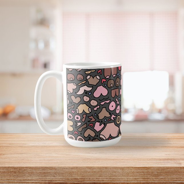 Mug Nom motif mammaire neutre (Créateur téléchargé)