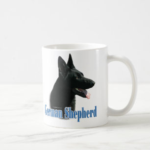 Mug Nom (noir) de berger allemand