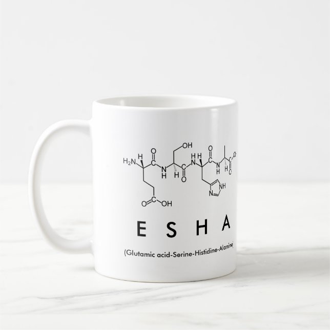 Mug nom peptide Esha (Gauche)