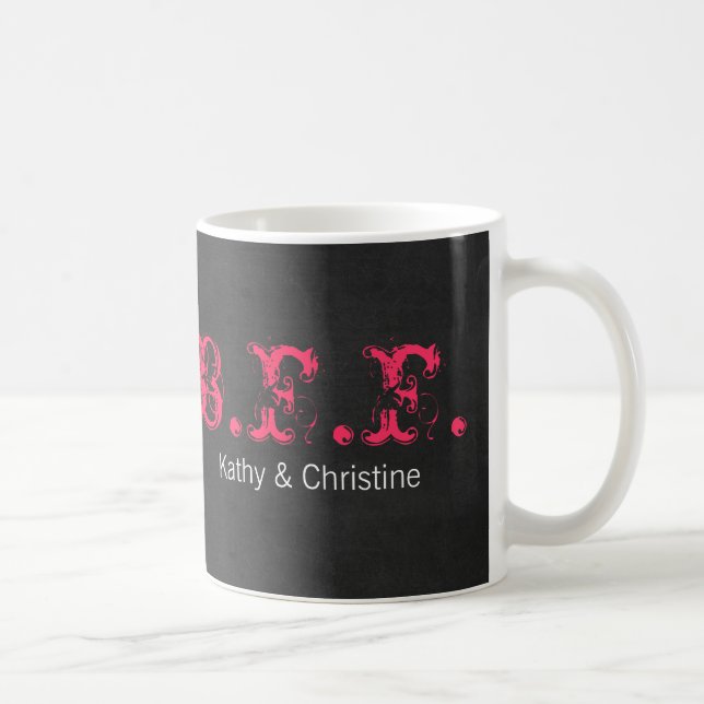 Mug Nom personnalisable pour toujours b.f.f. de BFF (Droite)