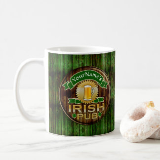 Mug Nom personnalisé Bar Irish Pub Signal Jour de la S