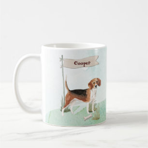 Mug Nom personnalisé Beagle chien animal