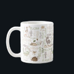 Mug Nom personnalisé boho doodle dinosaure vert brosse<br><div class="desc">Nom personnalisé boho doodle dinosaure tasse brun vert. Un joli cadeau personnalisé pour les garçons et les filles qui aiment les dinosaures pour toute occasion.</div>