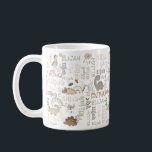 Mug Nom personnalisé boho doodle dinosaure vert brosse<br><div class="desc">Nom personnalisé boho doodle dinosaure tasse brun vert. Un joli cadeau personnalisé pour les garçons et les filles qui aiment les dinosaures pour toute occasion.</div>