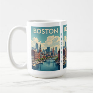 Mug Nom personnalisé Boston Massachusetts