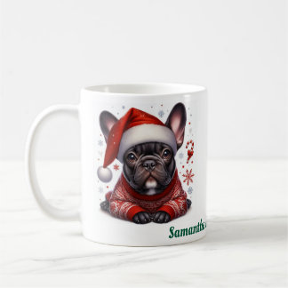 Mug Nom personnalisé, bouledogue français