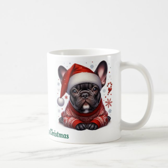 Mug Nom personnalisé, bouledogue français  (Droite)