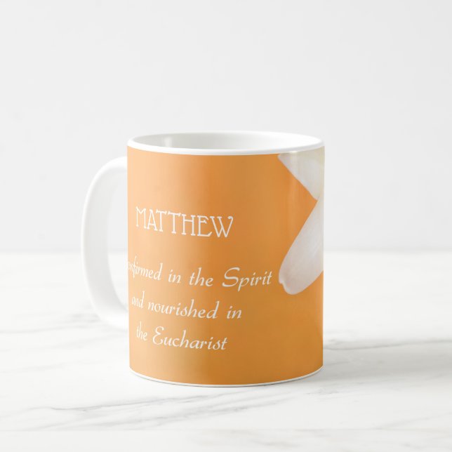 Mug Nom personnalisé, Célébration de la RCIA Félicitat (Devant gauche)