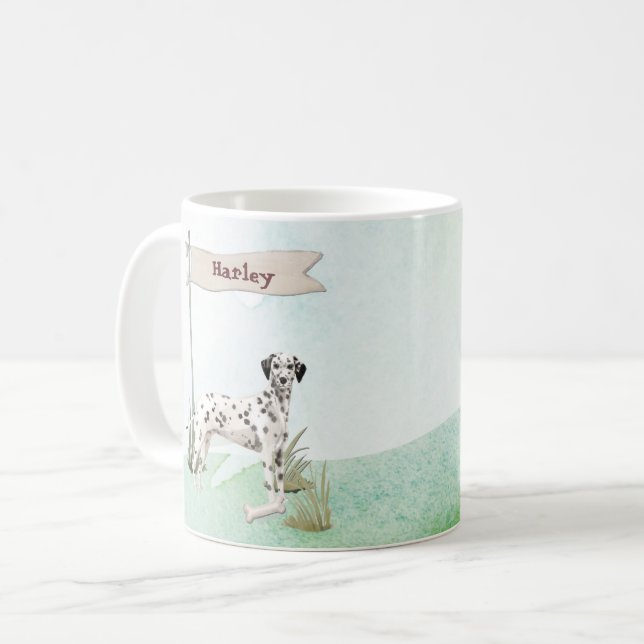 Mug Nom personnalisé Chien pour animaux de compagnie d (Devant gauche)
