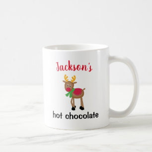 Mug nom personnalisé chocolat chaud vacances enfants