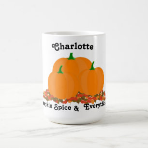 Mug Nom personnalisé Citrouille épice Tout Nice