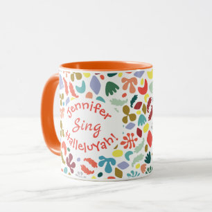 Mug Nom Personnalisé Colorful Fun Happy