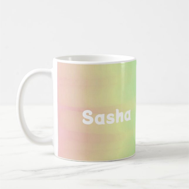 Mug Nom personnalisé couleur blend ombre (Gauche)