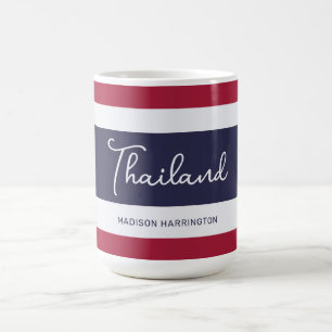 Mug Nom personnalisé Couleurs Thaïlande