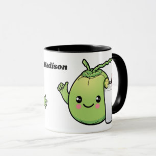 Mug Nom personnalisé Cute Coconuts