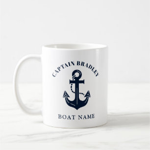 Mug Nom personnalisé de bateau et identité nautique du