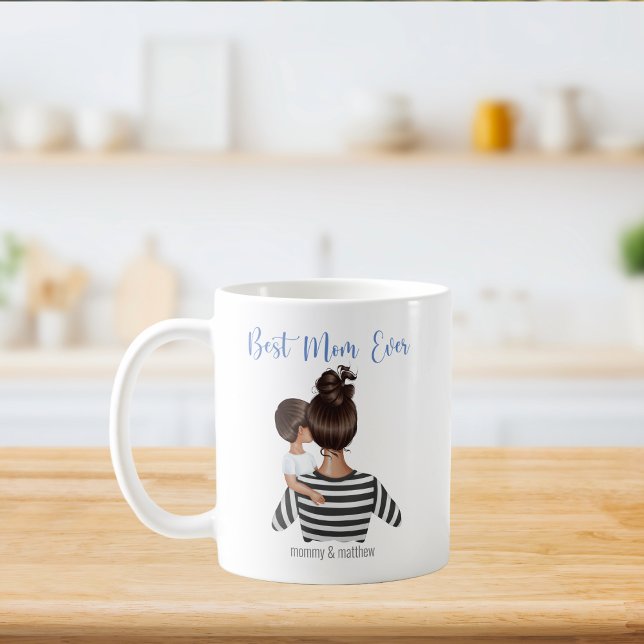 Mug Nom personnalisé de la meilleure maman jamais pers (Créateur téléchargé)