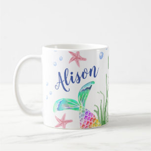 Mug Nom personnalisé de la sirène