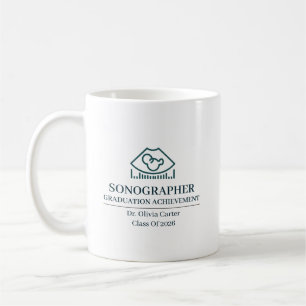 Mug Nom personnalisé de l'échographiste depuis année