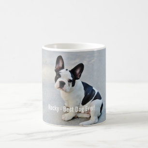 Mug Nom personnalisé de photo de bouledogue et de