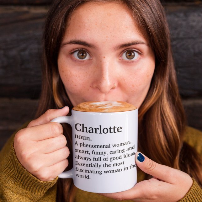 Mug Nom personnalisé Définition personnalisée (Créateur téléchargé)