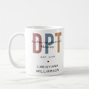 Mug Nom personnalisé DPT Doctor of Physical Therapy