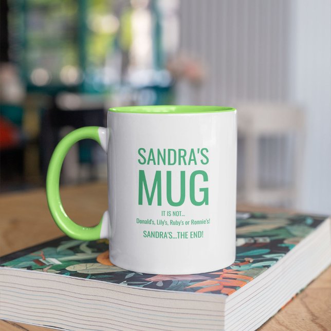 Mug Nom Personnalisé Drôle | Pas le Vôtre (Créateur téléchargé)
