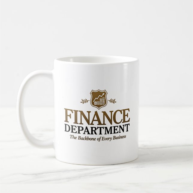 Mug Nom personnalisé du département des finances (Gauche)