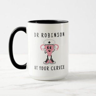 Mug Nom Personnalisé Du Dr. Sur Votre Cervix Pesronali