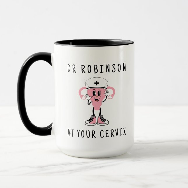 Mug Nom Personnalisé Du Dr. Sur Votre Cervix Pesronali (Gauche)
