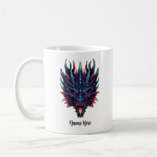 Mug Nom personnalisé du dragon mythique