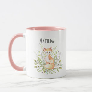 Mug Nom personnalisé du petit renard