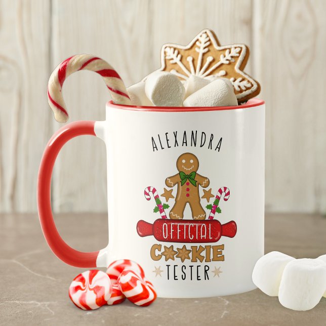 Mug Nom personnalisé du Tester de cookies officiel (The perfect mug for cookie lovers!)